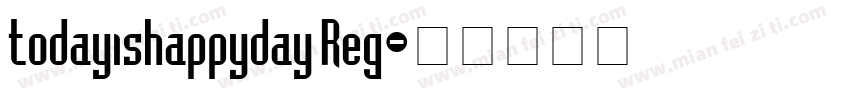 todayishappyday Reg字体转换